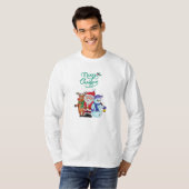 T-shirt Père Noël avec le cerf (Devant entier)