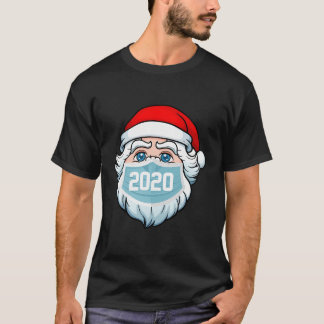 T-shirt Père Noël avec masque facial Pyjamas de la famille