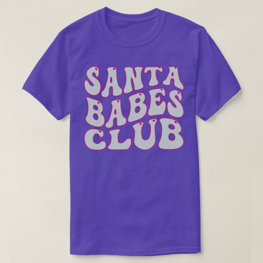 T-shirt Père Noël Babes Club Funny Père Noël Chrismas bébé (Design devant)