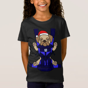 T-Shirt Père Noël Baby Carlin drôle mignon chien maman pap
