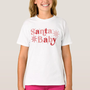T-shirt Père Noël Baby - Fun Holiday Typography Design