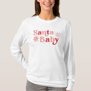 T-shirt Père Noël Baby - Fun Holiday Typography Design