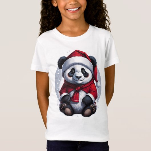 T-Shirt Père Noël Baby Panda | Noël (Devant)
