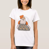 T-shirt père Noël Baking Cookies (Devant)