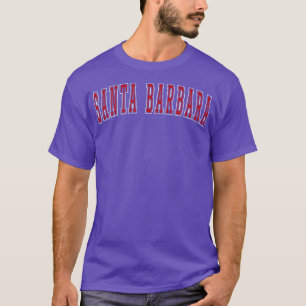 T-shirt Père Noël Barbara California Souvenir Vacances Col