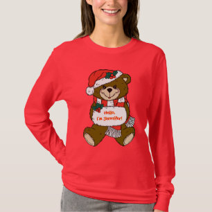 T-shirt Père Noël Bear avec Casquette et Muff