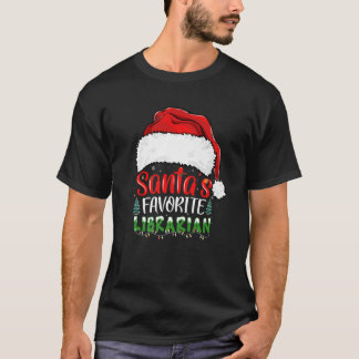 T-shirt Père Noël Bibliothécaire favori Funny Librari de N