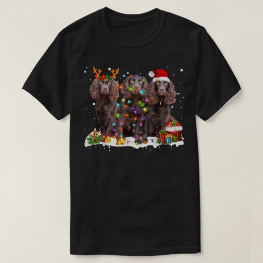 T-shirt Père Noël Boykin Spaniel Dog Gorgeous Reindeer Chr (Design devant)