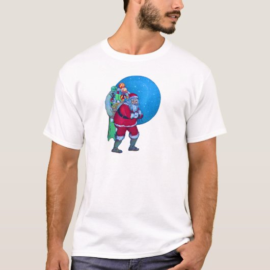 T-SHIRT PÈRE NOËL, CADEAU DE NOËL ET JOUETS DANS STARRY SK (Devant)