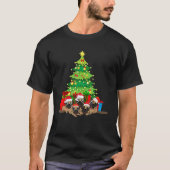 T-shirt Père Noël Carlin Chien Noël Joyeux Pugmas Joyeux N (Devant)
