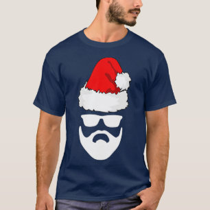 T-shirt Père Noël Casquette Beard Lunettes de soleil Noël 
