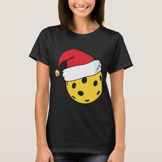 T-shirt Père Noël Casquette Pickleball Noël (Devant)