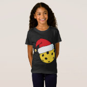 T-Shirt Père Noël Casquette Pickleball Noël (Devant entier)
