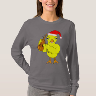T-shirt Père Noël Casquette Violon Chick