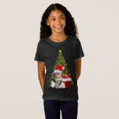 T-Shirt Père Noël Cat (Devant entier)