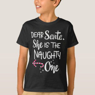 T-shirt Père Noël, c'est elle la vilaine Un Noël pour coup