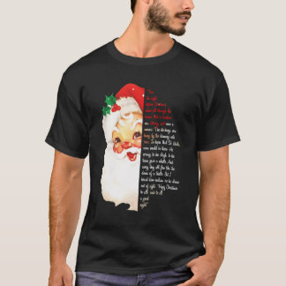 T-shirt Père Noël C'Était La Nuit Avant Noël Correspondant