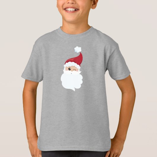 T-shirt Père Noël, Chapeau du Père Noël, Père Noël éveillé (Devant)