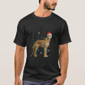 T-shirt Père Noël Cheetah Christmas Tree Light Pyjama Chie (Devant)