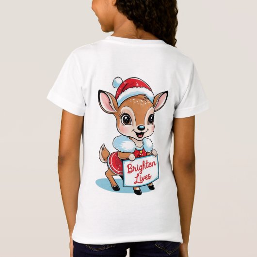 T-Shirt Père Noël chère, Brighten Lives (Dos)