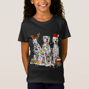 T-Shirt Père Noël Chien Dalmatien Gorgeous Reindeer Noël P