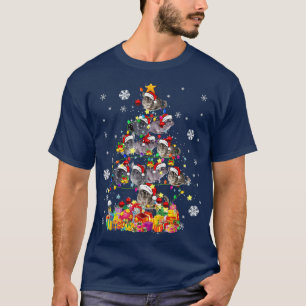 T-shirt Père Noël Chinchilla Arbre de Noël Animal Christma