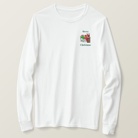 T-shirt Père Noël coincé (Design devant)