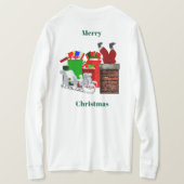 T-shirt Père Noël coincé (Design dos)
