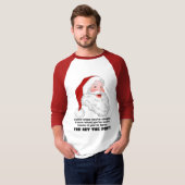 T-shirt Père Noël connaît la chemise (Devant entier)
