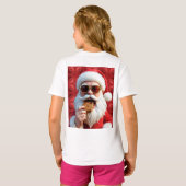T-shirt Père Noël cool (Dos entier)
