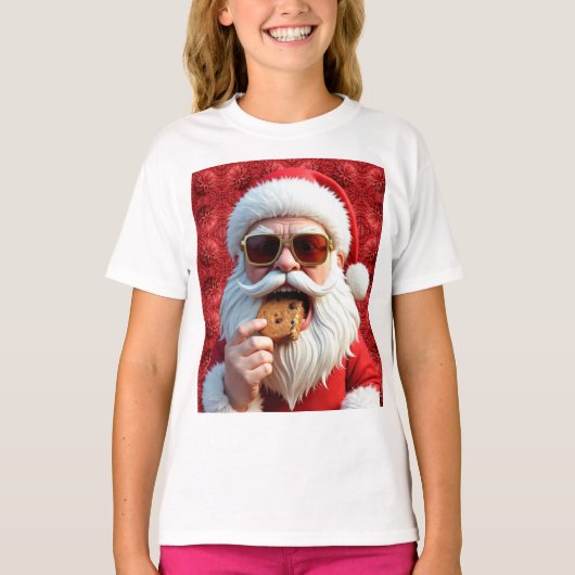 T-shirt Père Noël cool (Devant)