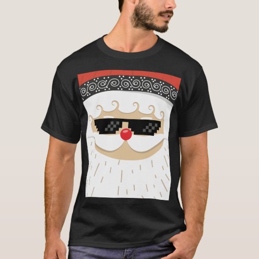 T-shirt Père Noël cool (Devant)