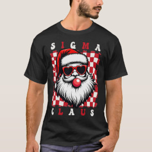 T-shirt Père Noël cool Rizz Joyeux Rizzmas Blagues Sigma N