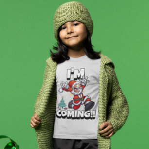 T-shirt Père Noël Courir Noël Humour Fête Noël amusant