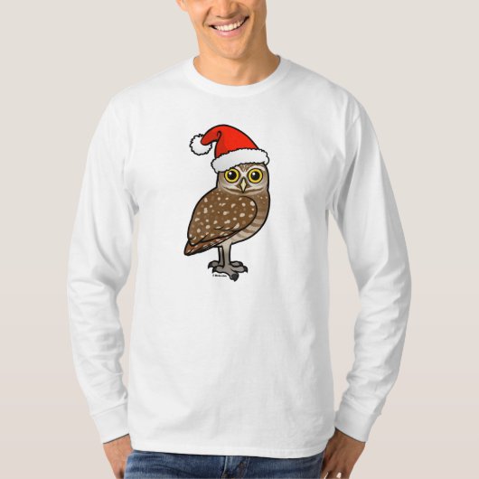 T-shirt Père Noël creusant le hibou (Devant)