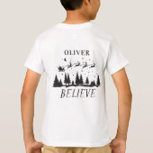 T-shirt Père Noël croient Noël traditionnel photo noir (Dos)