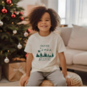 T-shirt Père Noël croient Noël traditionnel vert