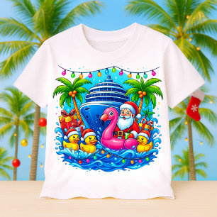 T-shirt Père Noël Croisière de Noël, Canards en Croisière,