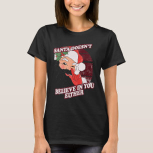 T-shirt Père Noël Croit En Vous Soit Vintage Père Noël Cl