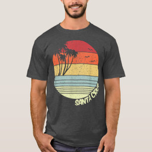 T-shirt Père Noël Cruz California Beach Vacances Souvenir