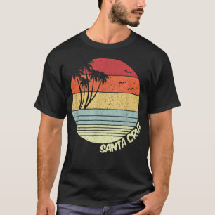 T-shirt Père Noël Cruz California Beach Vacances Souvenir