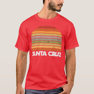 T-shirt Père Noël Cruz California CA Retro Vintage Surfer