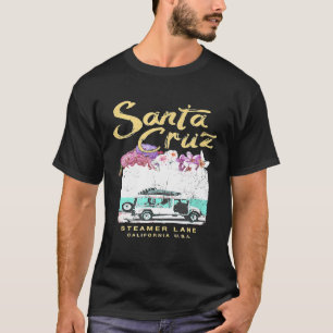 T-shirt Père Noël Cruz California Surf Van Vintage Surf