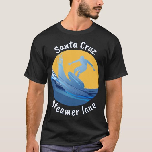 T-shirt Père Noël Cruz Steamer Lane Surf (Devant)