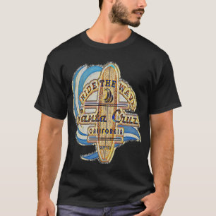 T-shirt Père Noël Cruz Surfer Vintage Rétro déçu