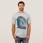 T-shirt Père Noël Cruz, Surfeurs et Touristes (Devant entier)