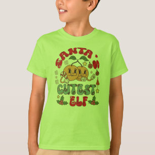 T-shirt Père Noël Cutest Elf Sublimation-80881