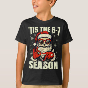 T-shirt Père Noël de Noël C'est La Saison 67 Mème Numéro S