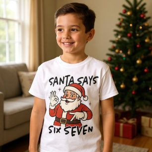 T-shirt Père Noël de Noël drôle dit Six Sept 67 Enfants
