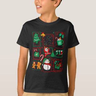 T-shirt Père Noël de Noël Rétro Coco Noël Arbre Bonhomme d